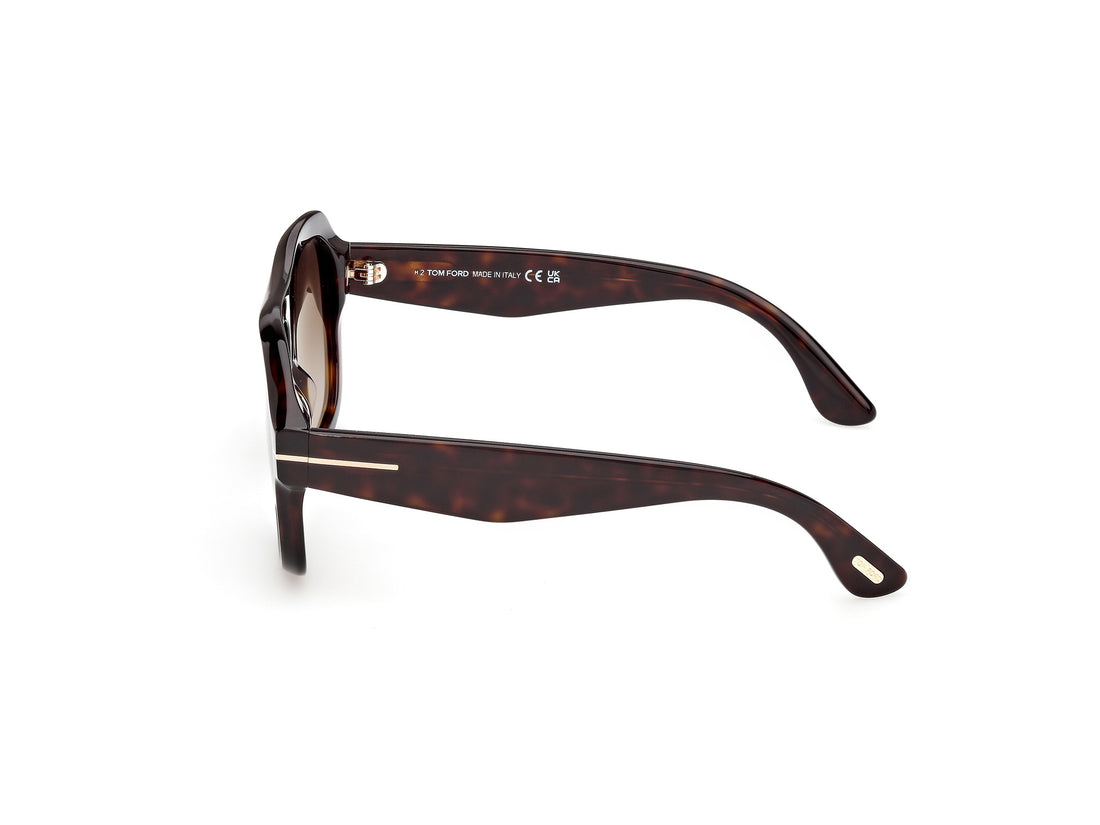 Sonnenbrillen tom ford ft1324 rhonda-02 52k havana pilot femenino größe 56mm - Detailansicht