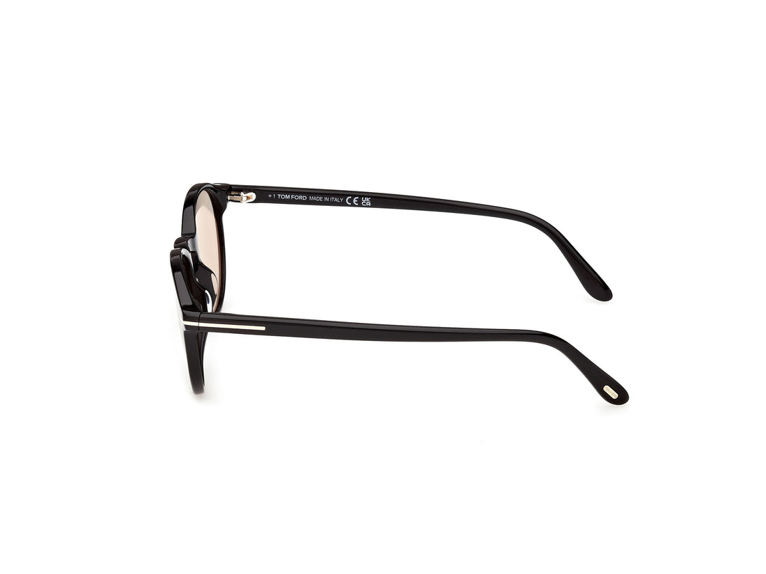 Occhiali da sole tom ford ft1331 prescott-02 01e negro round masculino taglia 51mm - Vista dettagliata