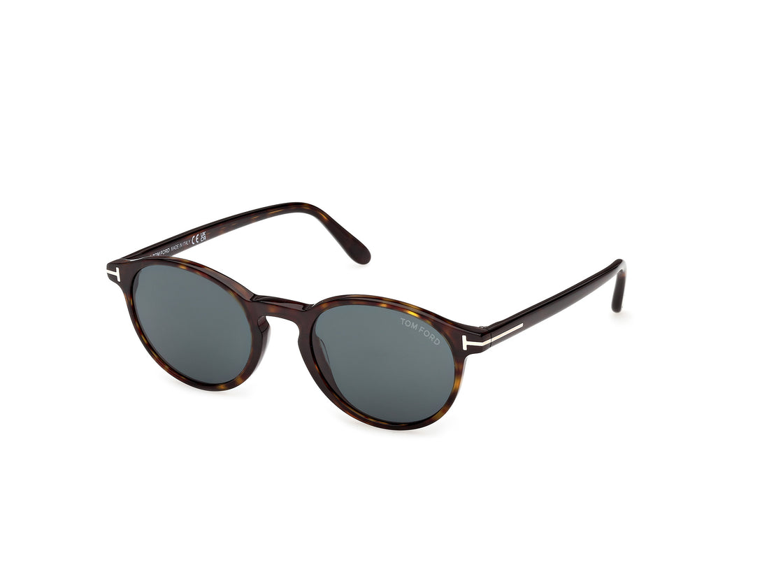 Occhiali da sole tom ford ft1331 prescott-02 52v havana round masculino taglia 51mm - Vista principale
