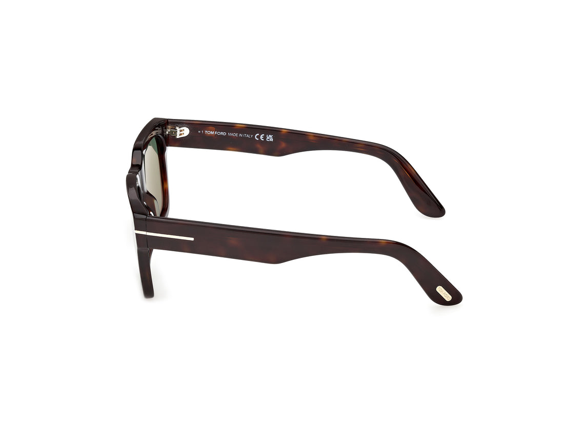 Occhiali da sole tom ford ft1333 andy-02 52r havana square masculino taglia 55mm - Vista dettagliata