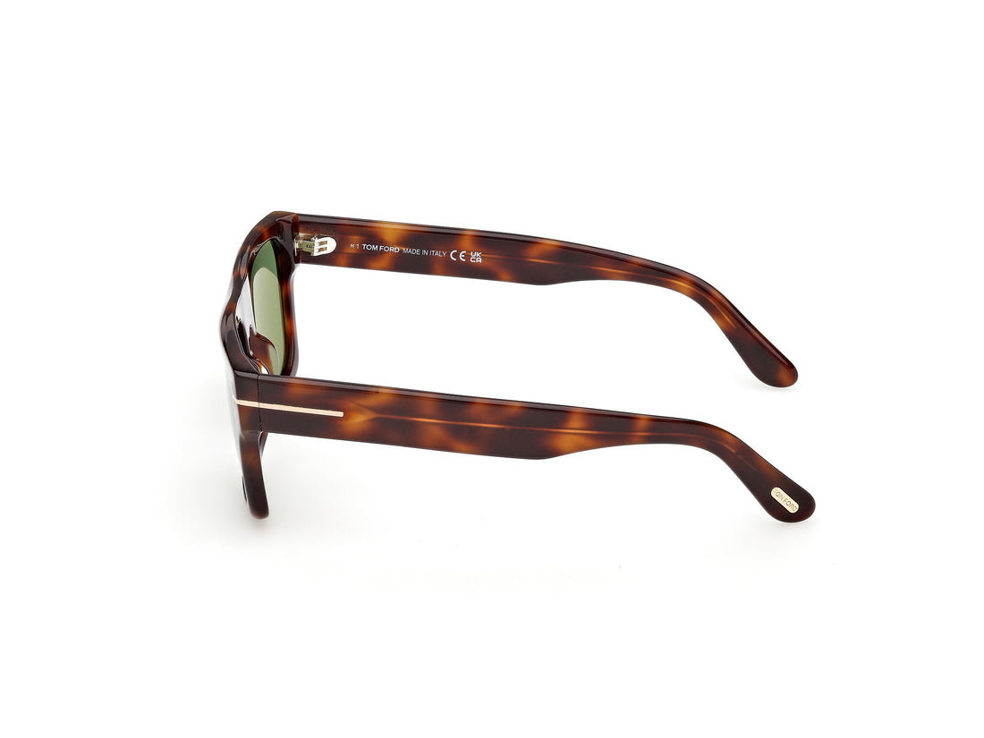 Occhiali da sole tom ford ft1337 cyrus-02 53n havana square masculino taglia 53mm - Vista dettagliata