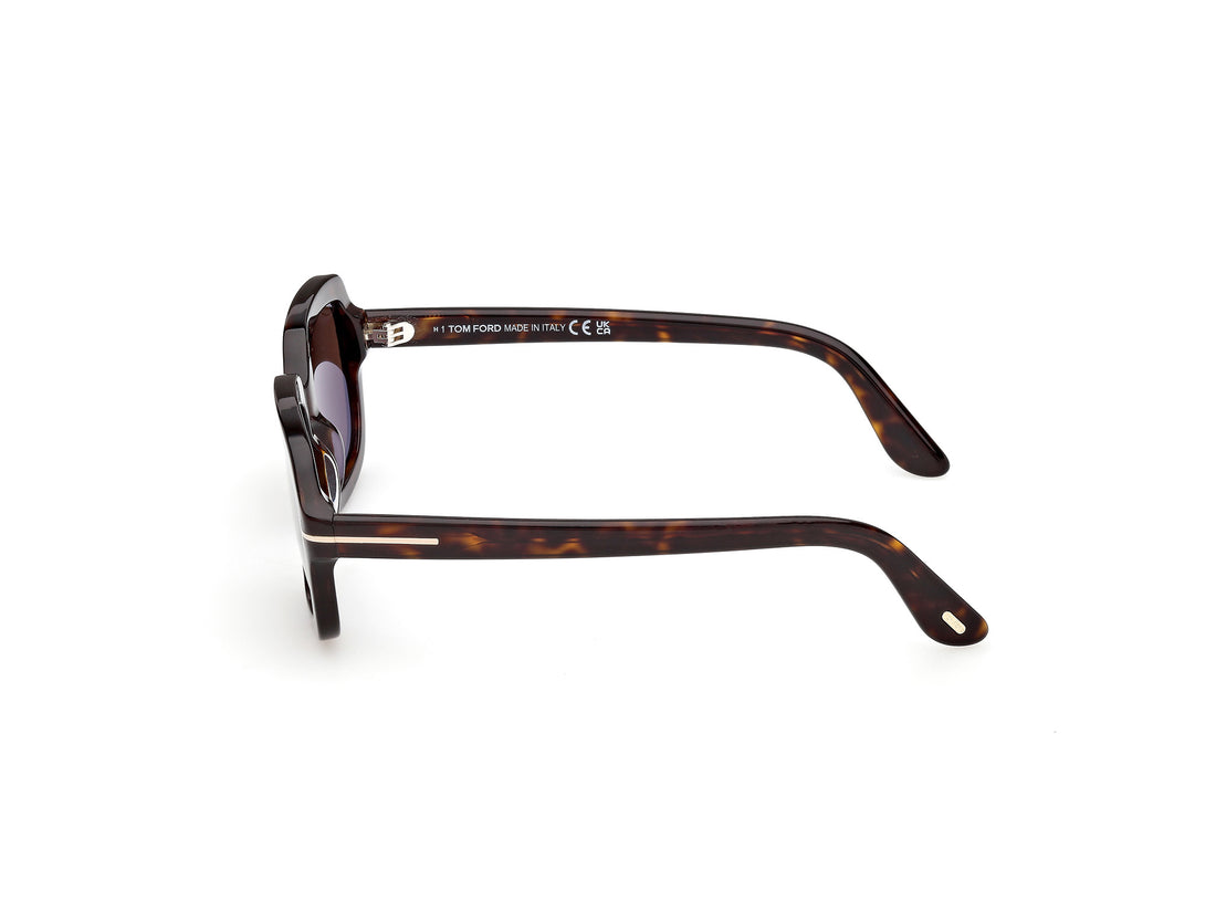 Occhiali da sole tom ford ft1342 lana-02 52e havana rectangular femenino taglia 53mm - Vista dettagliata