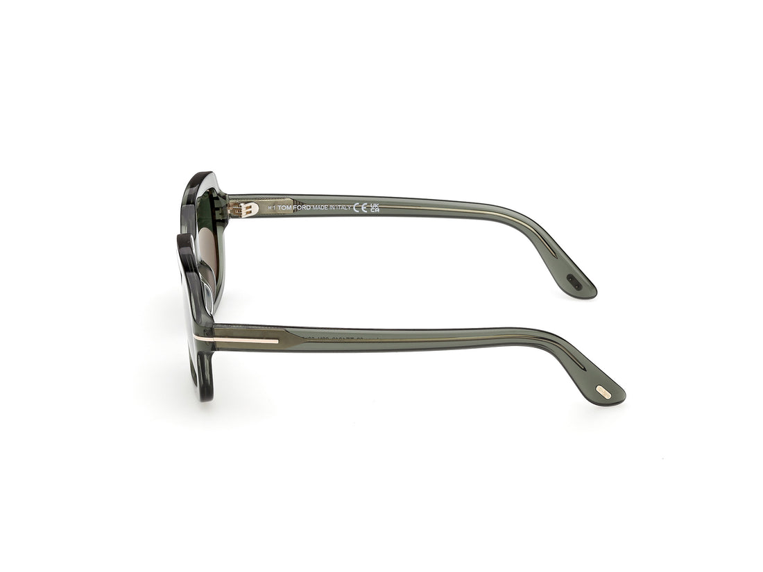 Occhiali da sole tom ford ft1342 lana-02 96n verde rectangular femenino taglia 53mm - Vista dettagliata