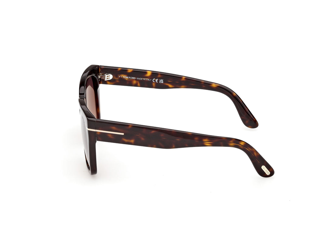 Occhiali da sole tom ford ft1343 flynn-02 52t havana butterfly femenino taglia 55mm - Vista dettagliata