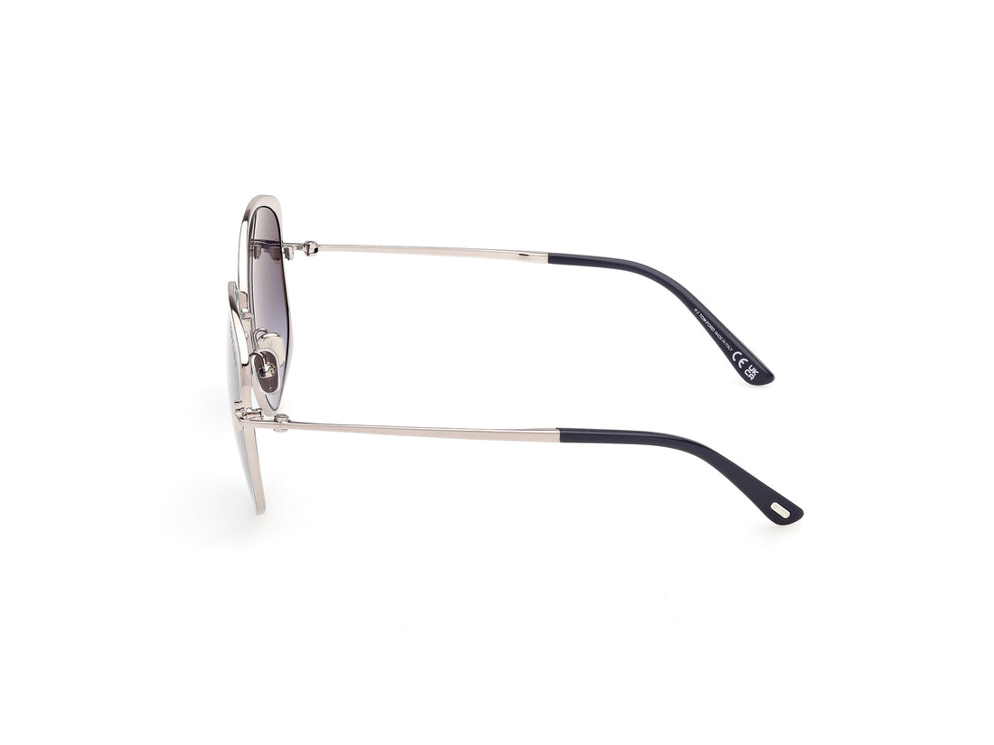 Occhiali da sole tom ford ft1349 abbey-02 14w plateado round femenino taglia 58mm - Vista dettagliata