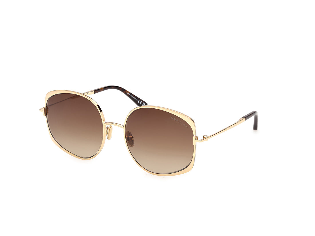 Occhiali da sole tom ford ft1349 abbey-02 30f dorado round femenino taglia 58mm - Vista principale