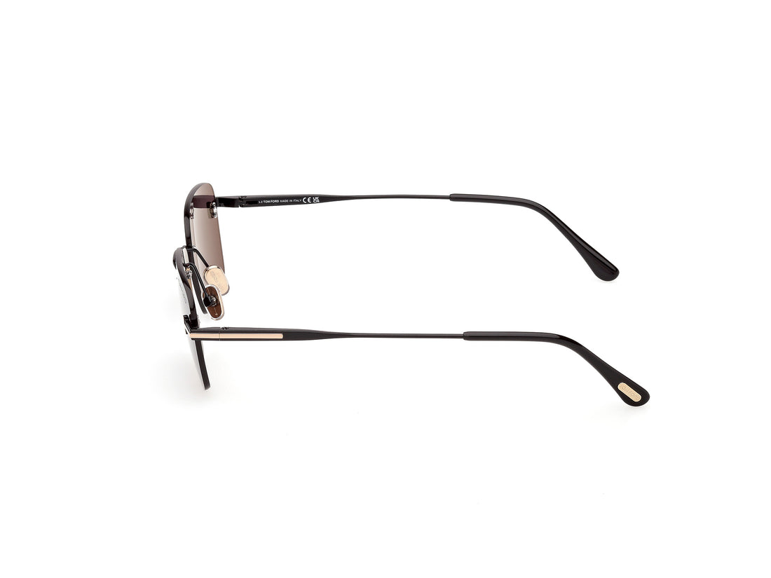 Occhiali da sole tom ford ft1354 jake-02 01a negro rectangular unisex taglia 54mm - Vista dettagliata