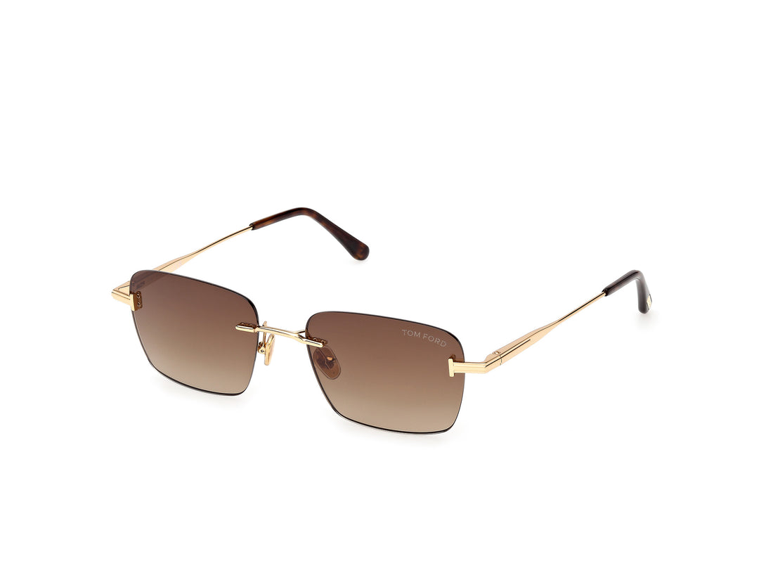 Occhiali da sole tom ford ft1354 jake-02 30f dorado rectangular unisex taglia 54mm - Vista principale
