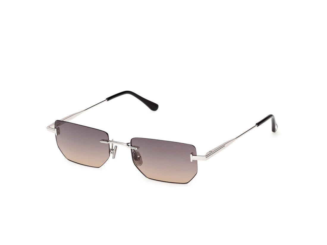 Occhiali da sole tom ford ft1355 ethan-02 16b plateado geometric unisex taglia 53mm - Vista principale