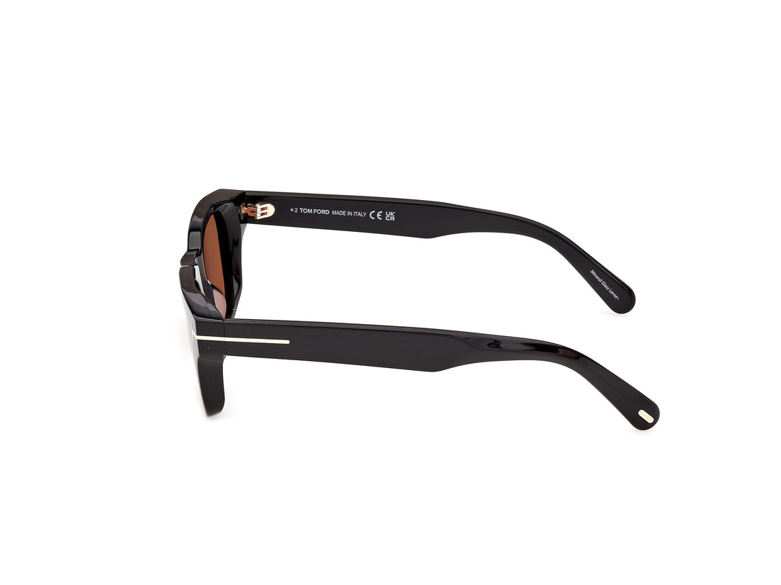 Sonnenbrillen tom ford ft1357 caleb-02 01e negro square masculino größe 50mm - Detailansicht