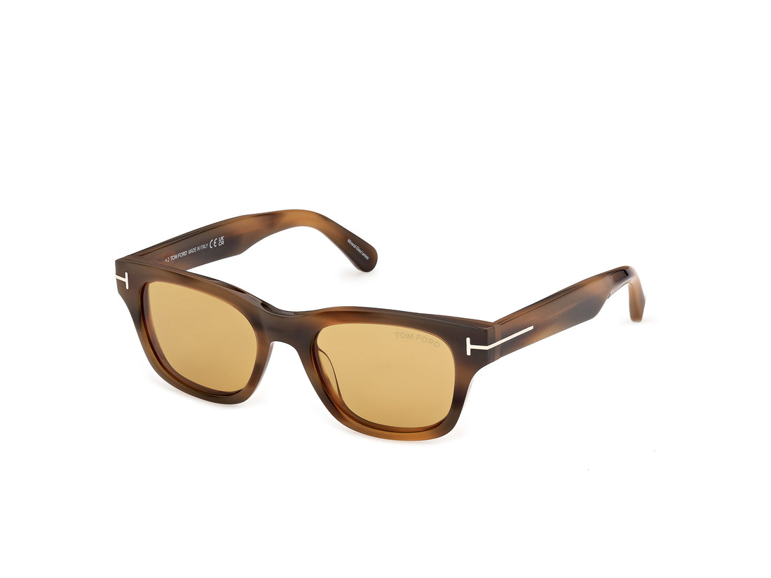 Sonnenbrillen tom ford ft1357 caleb-02 55e havana square masculino größe 50mm - Hauptansicht