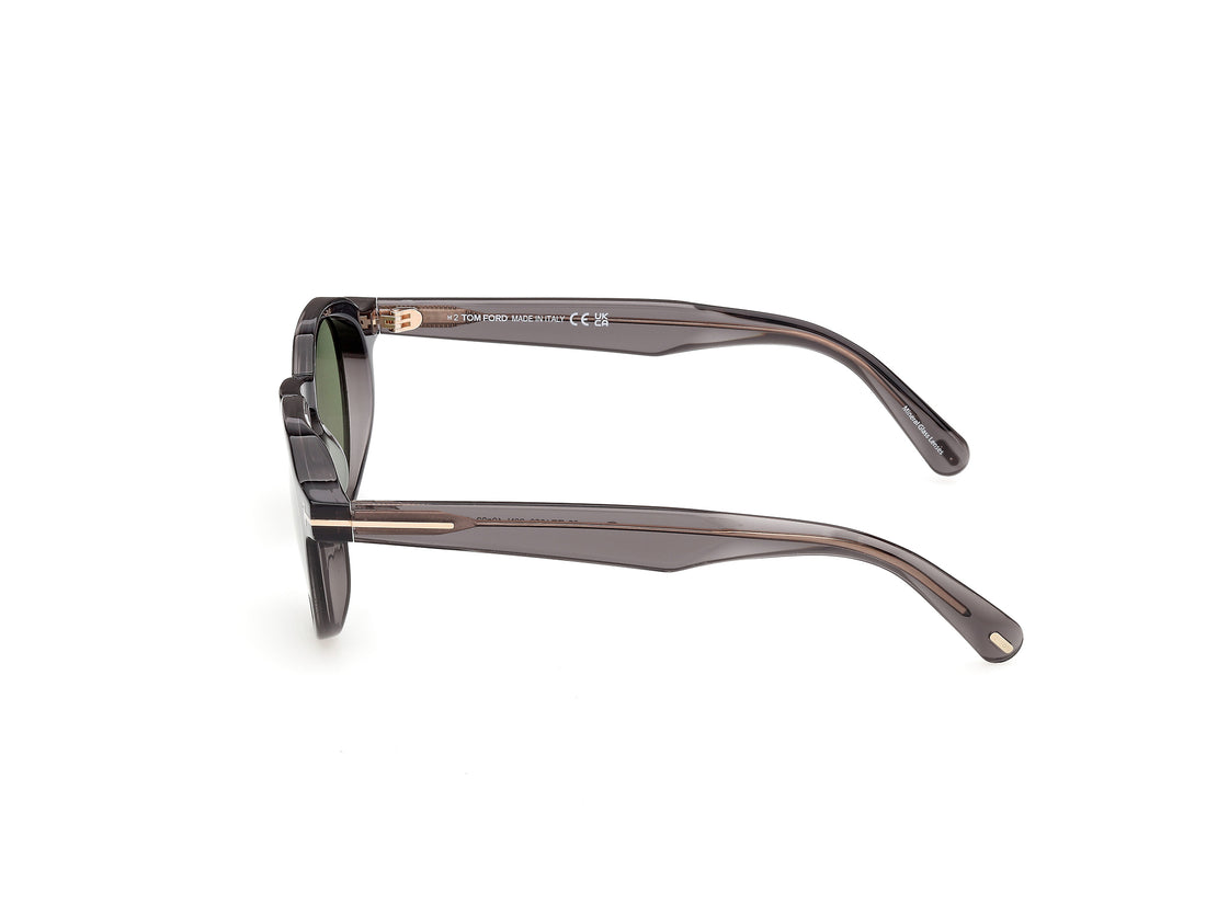 Gafas de sol tom ford ft1358 thomas-02 20n gris round masculino talla 49mm - Vista de detalle