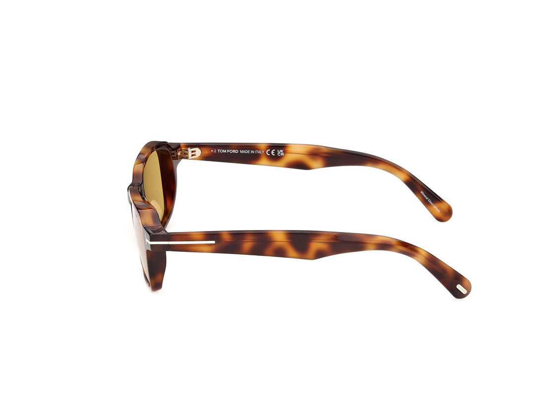 Sonnenbrillen tom ford ft1359 ezra-02 53e havana square masculino größe 50mm - Detailansicht