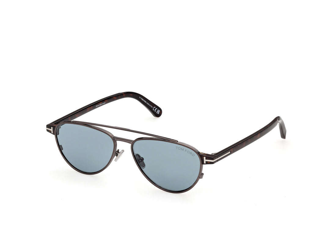 Sonnenbrillen tom ford ft1361 anthony-02 08v plateado pilot masculino größe 55mm - Hauptansicht