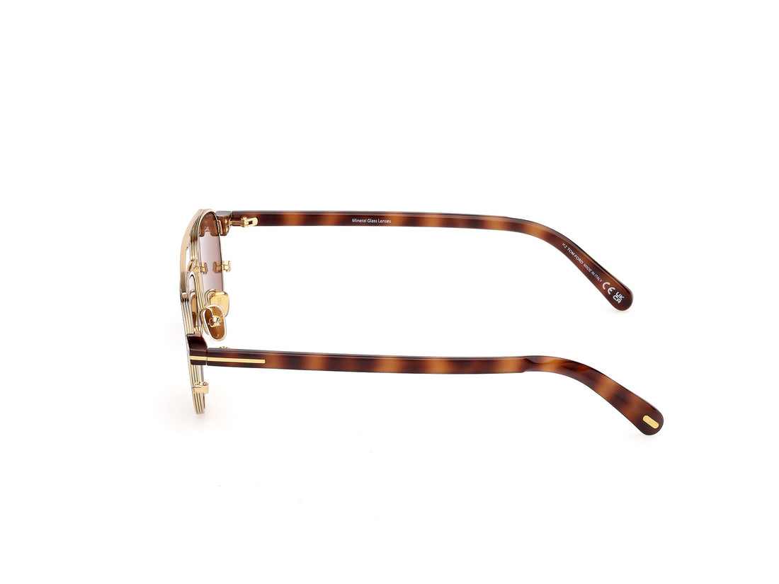 Sonnenbrillen tom ford ft1361 anthony-02 30e dorado pilot masculino größe 55mm - Detailansicht