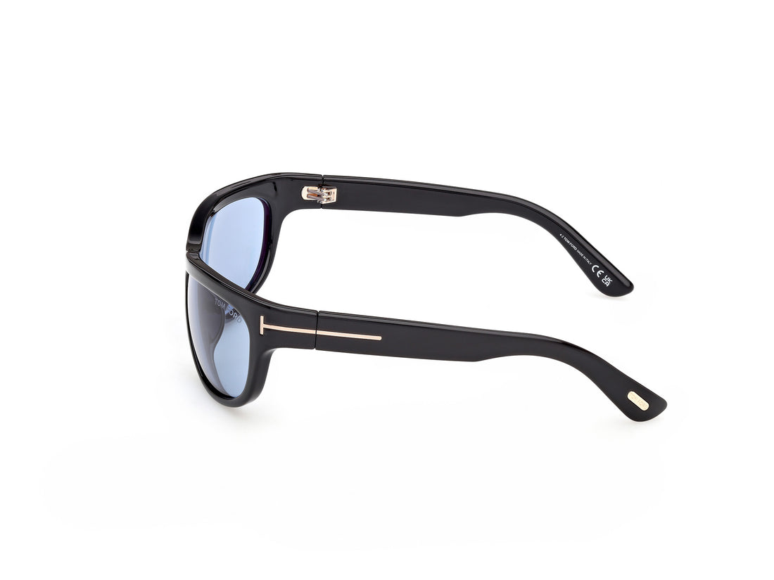 Occhiali da sole tom ford ft1363 anders-02 01v negro rectangular masculino taglia 62mm - Vista dettagliata