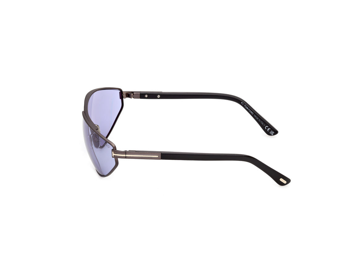 Sonnenbrillen tom ford ft1399 parker-02 13y plateado pilot unisex größe 64mm - Detailansicht