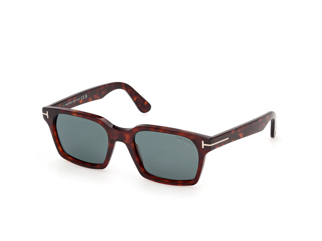 Solbriller tom ford ft1403 hayden-02 54v havana square masculino størrelse 54mm - Hovedvisning