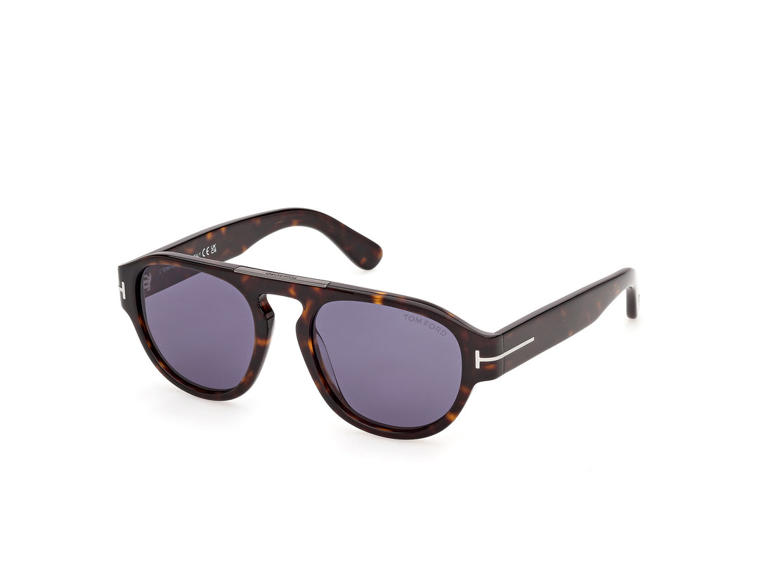 Solbriller tom ford ft1407 pablo-02 52v havana pilot masculino størrelse 52mm - Hovedvisning