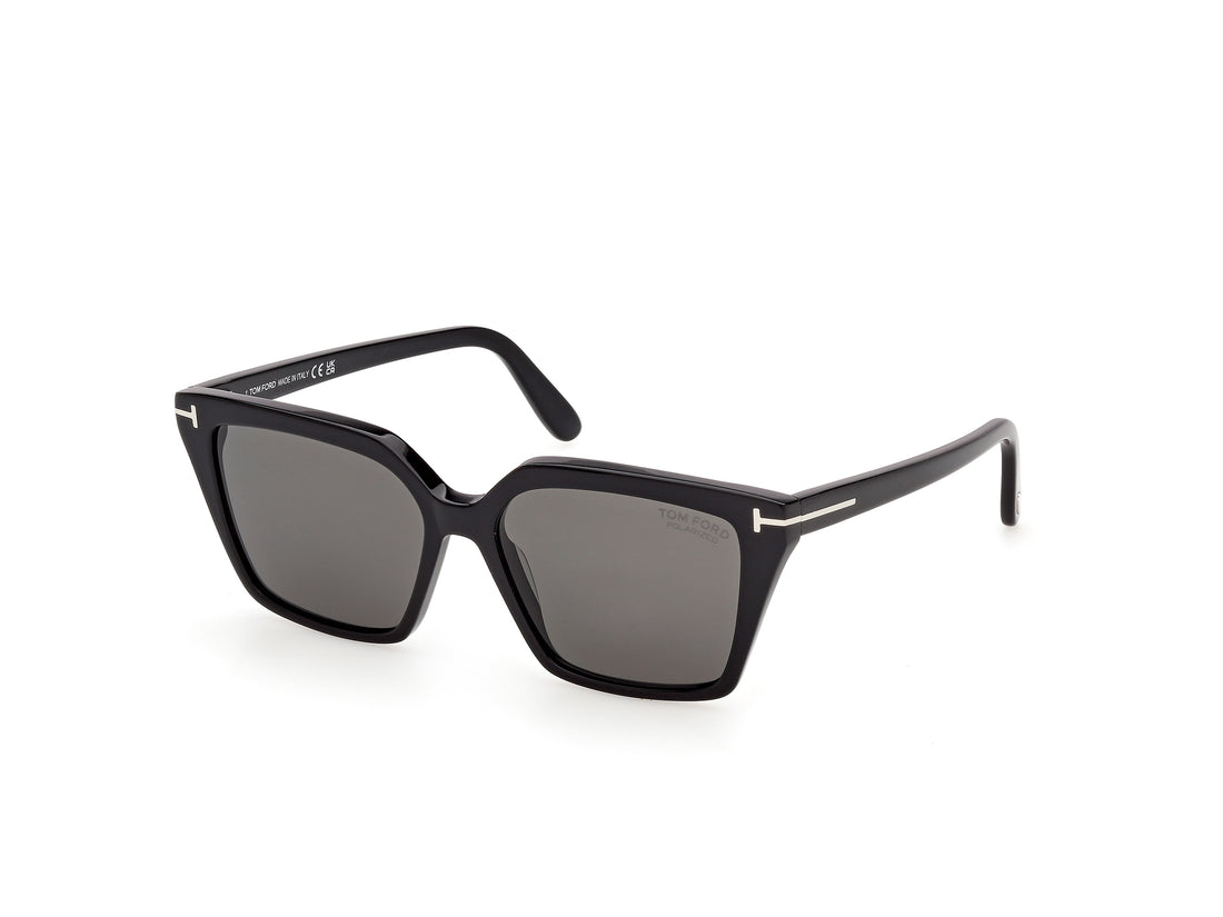 Solbriller tom ford ft1412 erin-02 01d negro square femenino størrelse 54mm - Hovedvisning