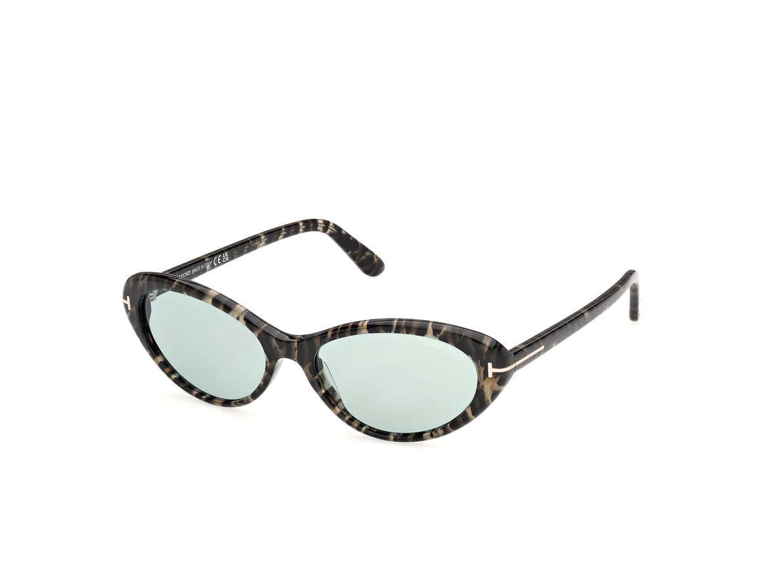 Solbriller tom ford ft1413 celina-02 55n havana oval femenino størrelse 55mm - Hovedvisning