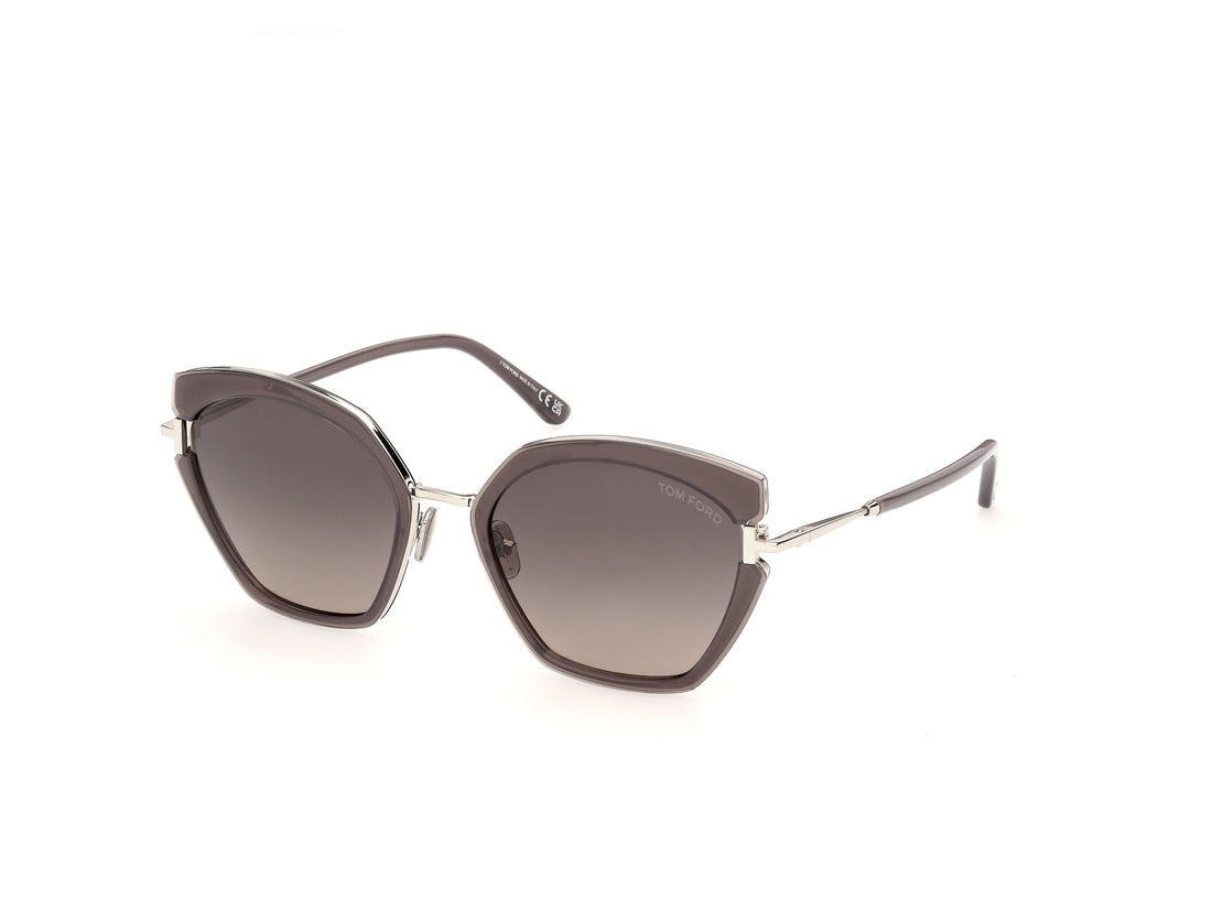Solbriller tom ford ft1419 dana-02 48f marron butterfly femenino størrelse 56mm - Hovedvisning