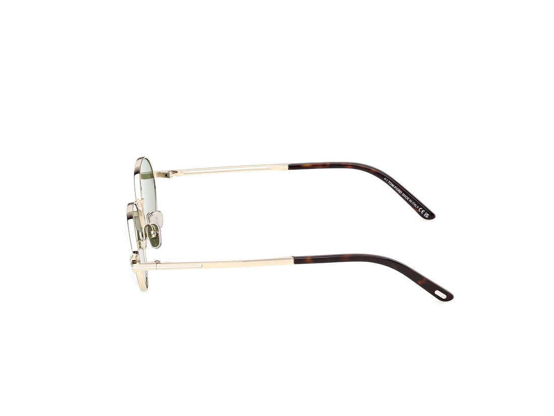 Solbriller tom ford ft1420 gina-02 32n dorado oval femenino størrelse 52mm - Detaljeret visning