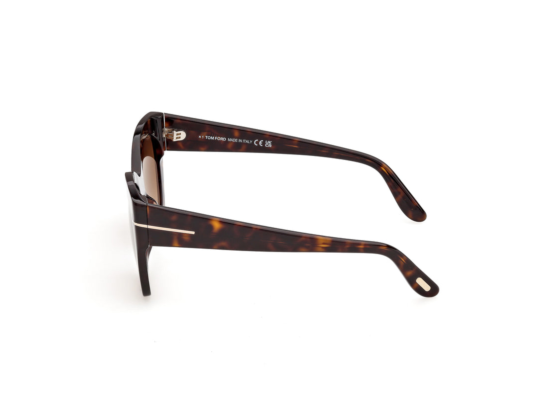 Sunglasses tom ford ft1422 joni-02 52f havana butterfly femenino size 54mm - Detailed view