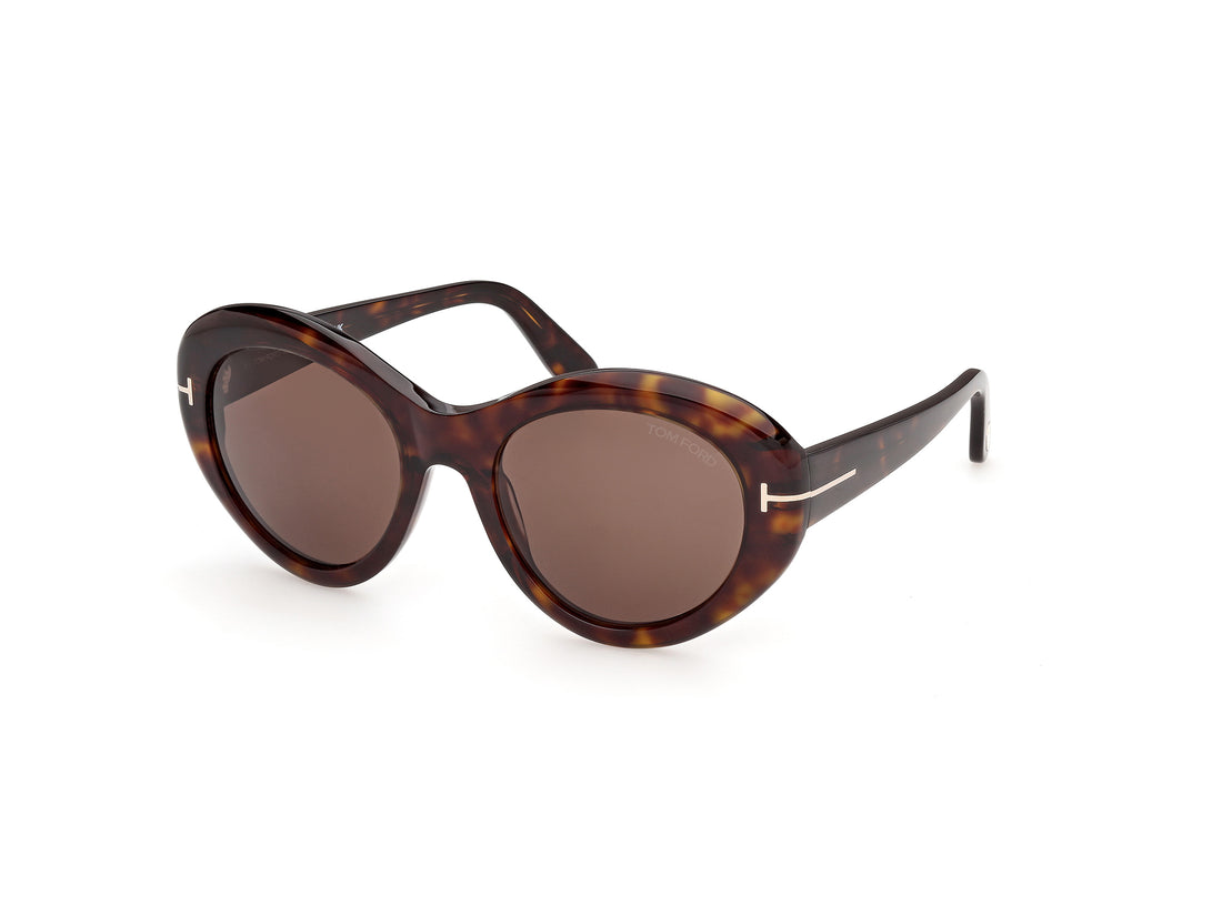 Gafas de sol tom ford ft1423 elodie-02 52e havana round femenino talla 54mm - Vista principal