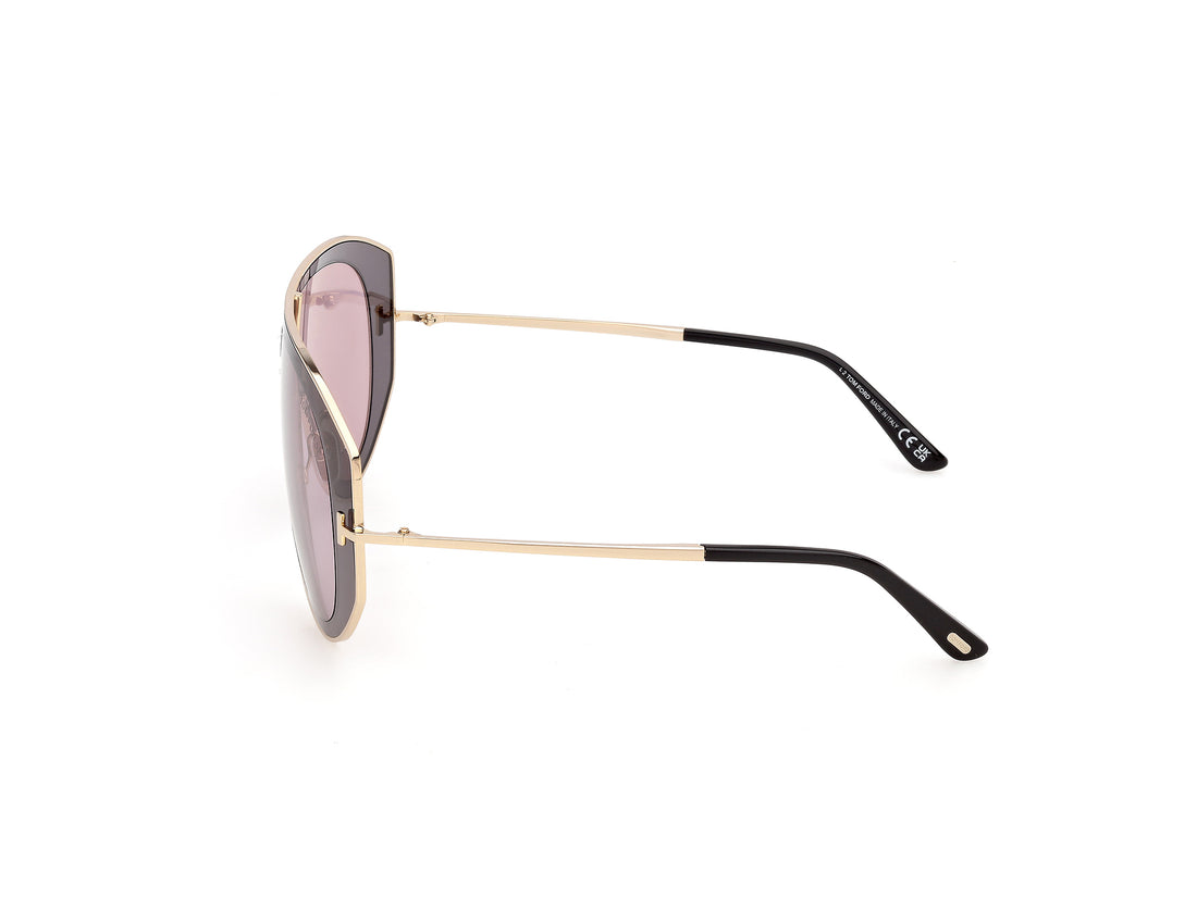 Solbriller tom ford ft1430 cade-02 20a gris pilot unisex størrelse 61mm - Detaljeret visning