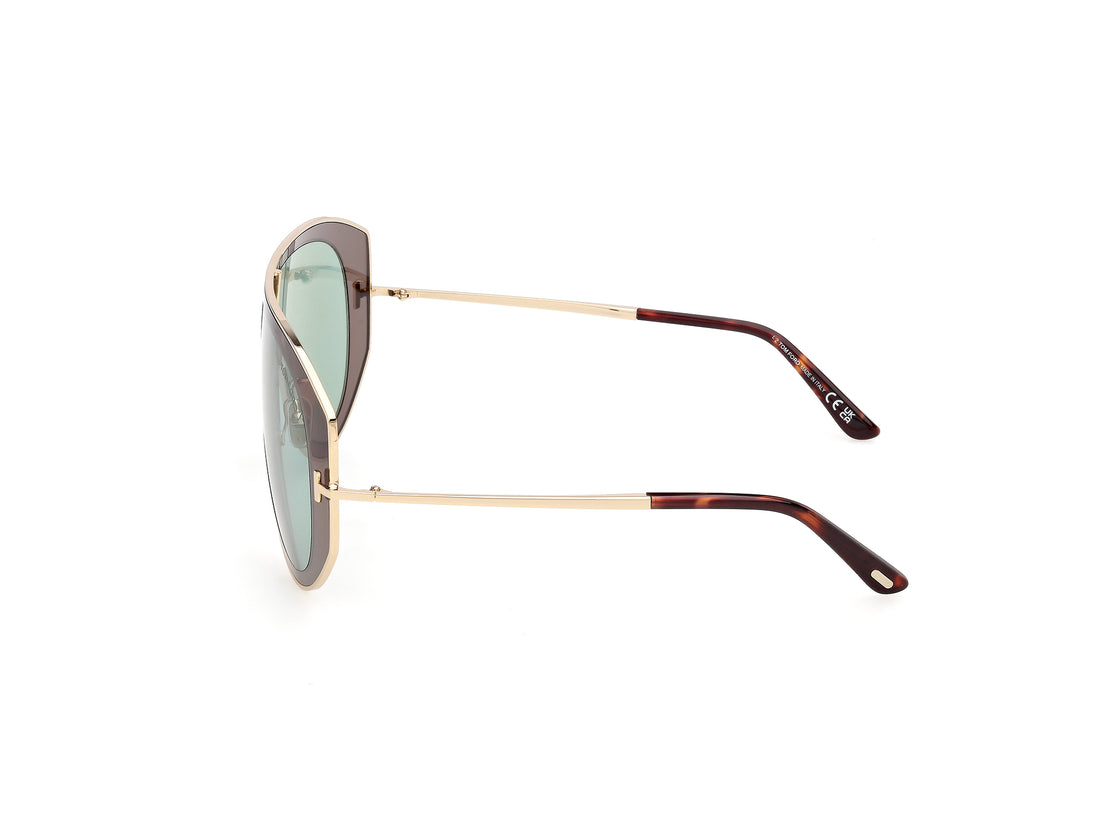 Solbriller tom ford ft1430 cade-02 20n gris pilot unisex størrelse 61mm - Detaljeret visning