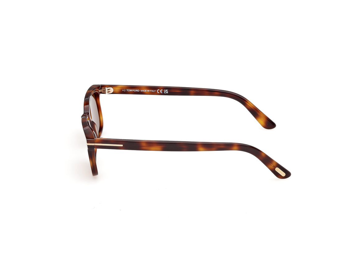 Solbriller tom ford ft1480 scout-02 53e havana rectangular unisex størrelse 52mm - Detaljeret visning