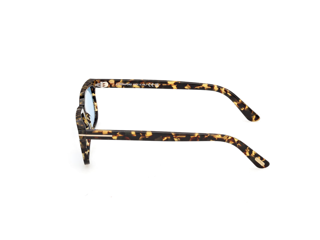 Solbriller tom ford ft1480 scout-02 56v havana rectangular unisex størrelse 52mm - Detaljeret visning