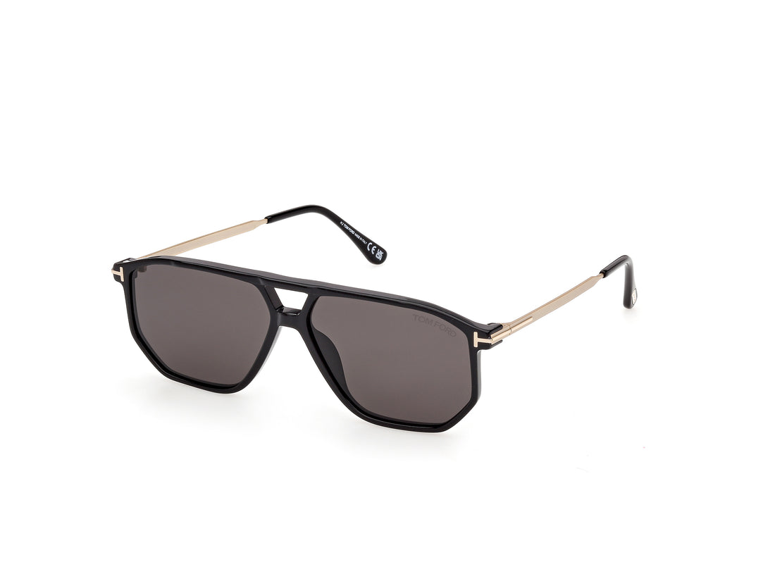 Solbriller tom ford ft1481 billie-02 01a negro navigator unisex størrelse 57mm - Hovedvisning