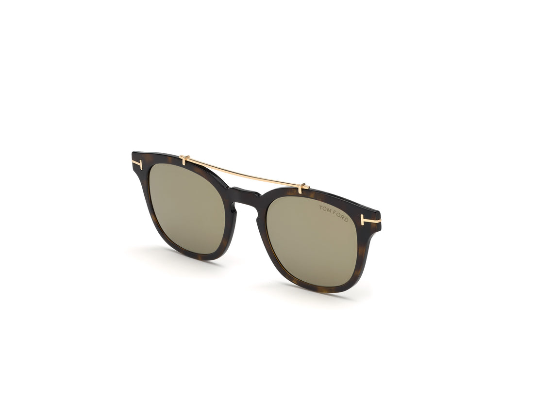 Sonnenbrillen tom ford ft5532-b-cl 52g havana geometric masculino größe 49mm - Hauptansicht