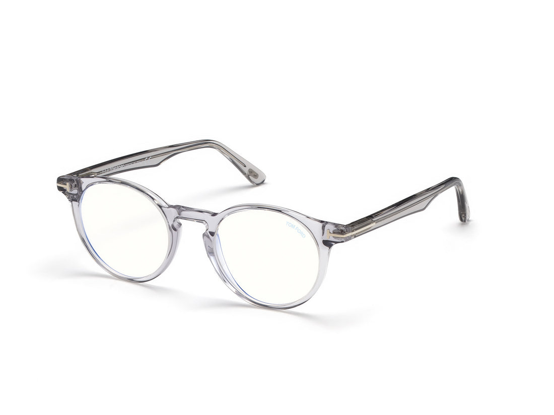 Occhiali da vista tom ford ft5557-b 020 gris round unisex taglia 48mm - Vista principale