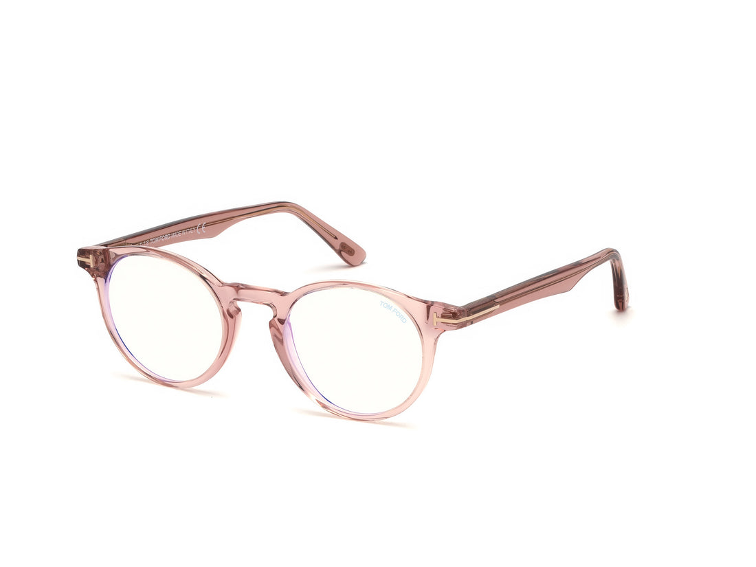 Brillen tom ford ft5557-b 072 rosa round unisex größe 48mm - Hauptansicht