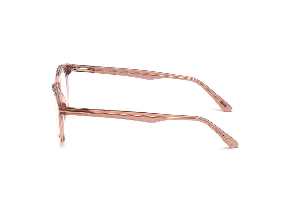 Brillen tom ford ft5557-b 072 rosa round unisex größe 48mm - Detailansicht
