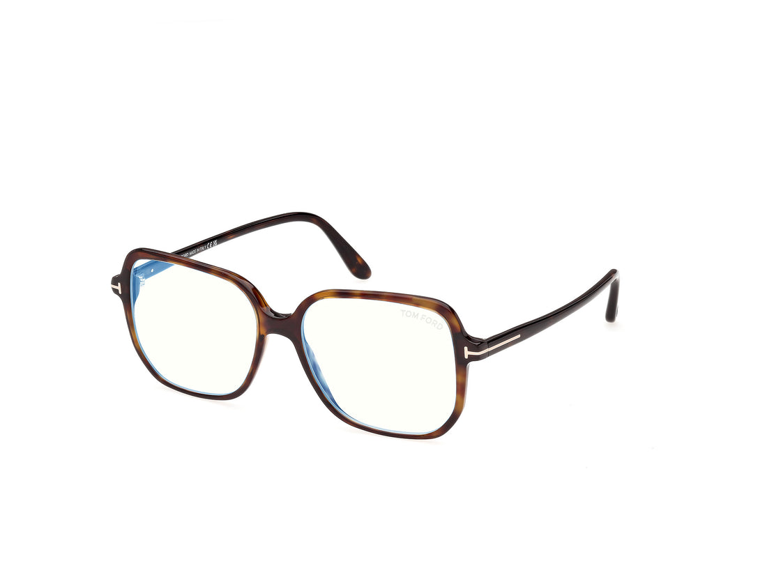 Prescription glasses tom ford ft5578-b 056 havana geometric femenino size 54mm - Main view