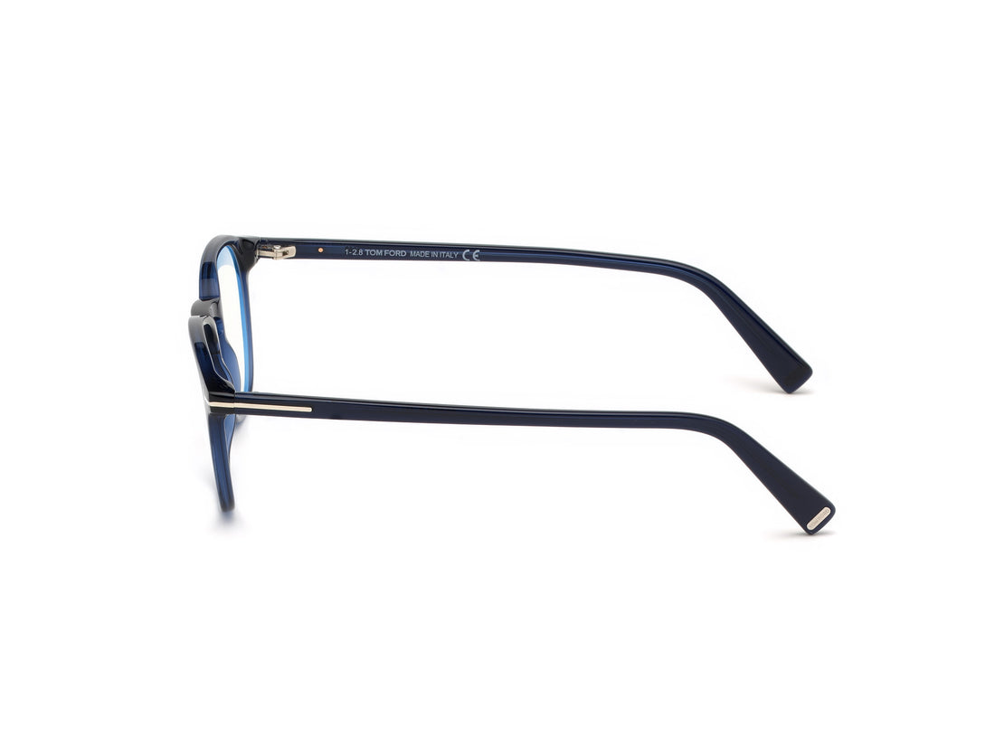 Prescription glasses tom ford ft5583-b 090 azul round unisex size 52mm - Detailed view