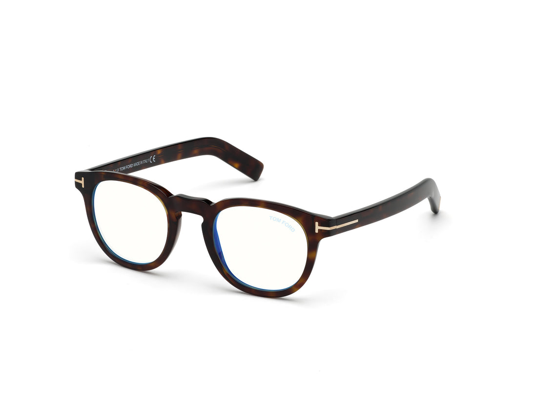 Prescription glasses tom ford ft5629-b 052 havana round masculino size 48mm - Main view
