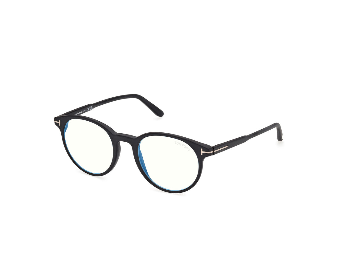 Briller tom ford ft5695-b 002 negro round masculino størrelse 47mm - Hovedvisning