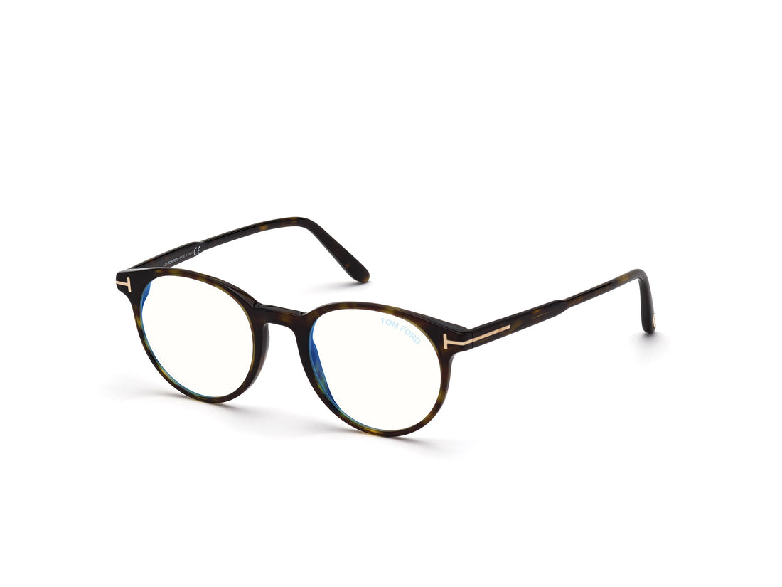 Occhiali da vista tom ford ft5695-b 052 havana round masculino taglia 47mm - Vista principale