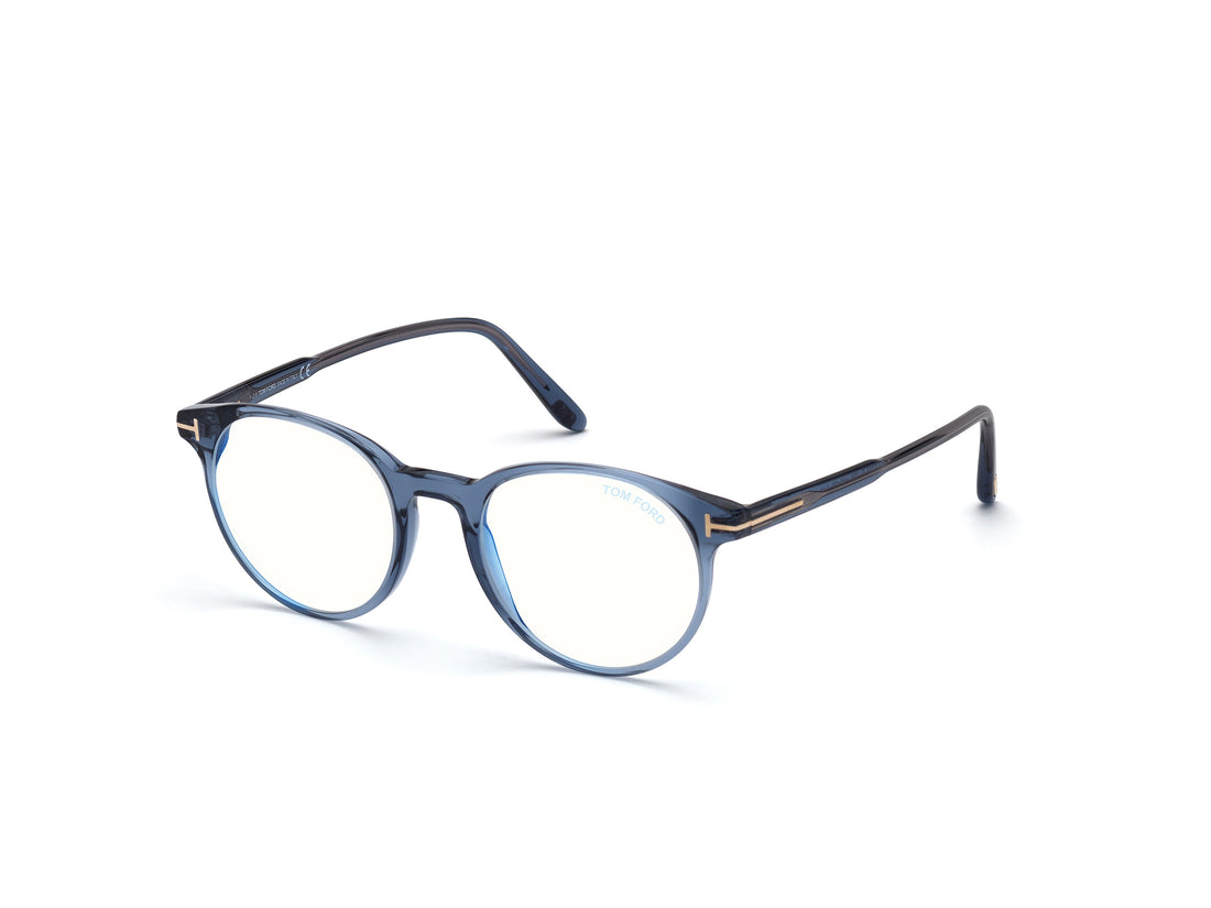 Occhiali da vista tom ford ft5695-b 090 azul round masculino taglia 47mm - Vista principale