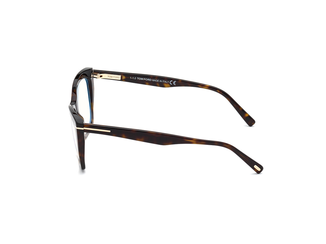 Brillen tom ford ft5709-b 052 havana cat eye femenino größe 54mm - Detailansicht