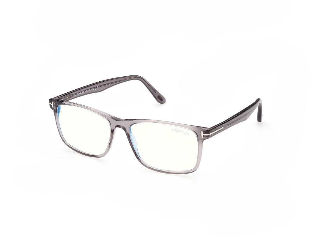 Brillen tom ford ft5752-b 020 gris rectangular masculino größe 55mm - Hauptansicht