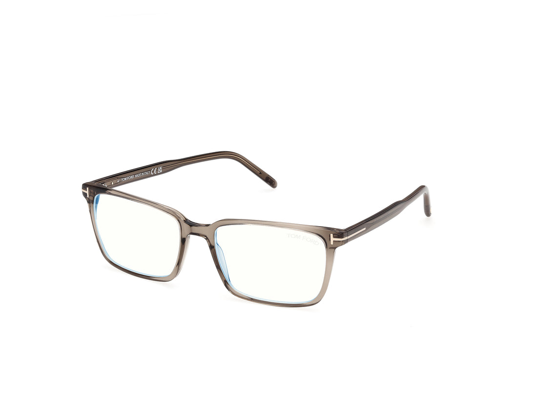 Briller tom ford ft5802-b 048 marron rectangular masculino størrelse 55mm - Hovedvisning