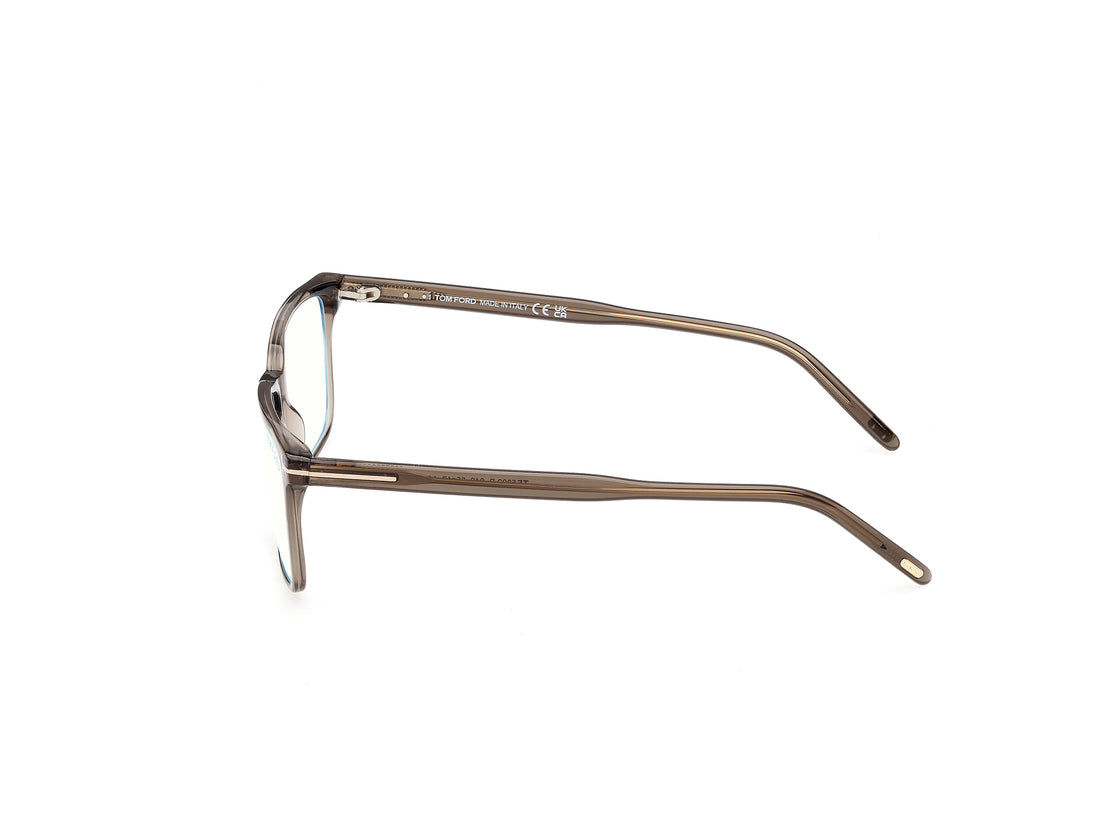 Briller tom ford ft5802-b 048 marron rectangular masculino størrelse 55mm - Detaljeret visning
