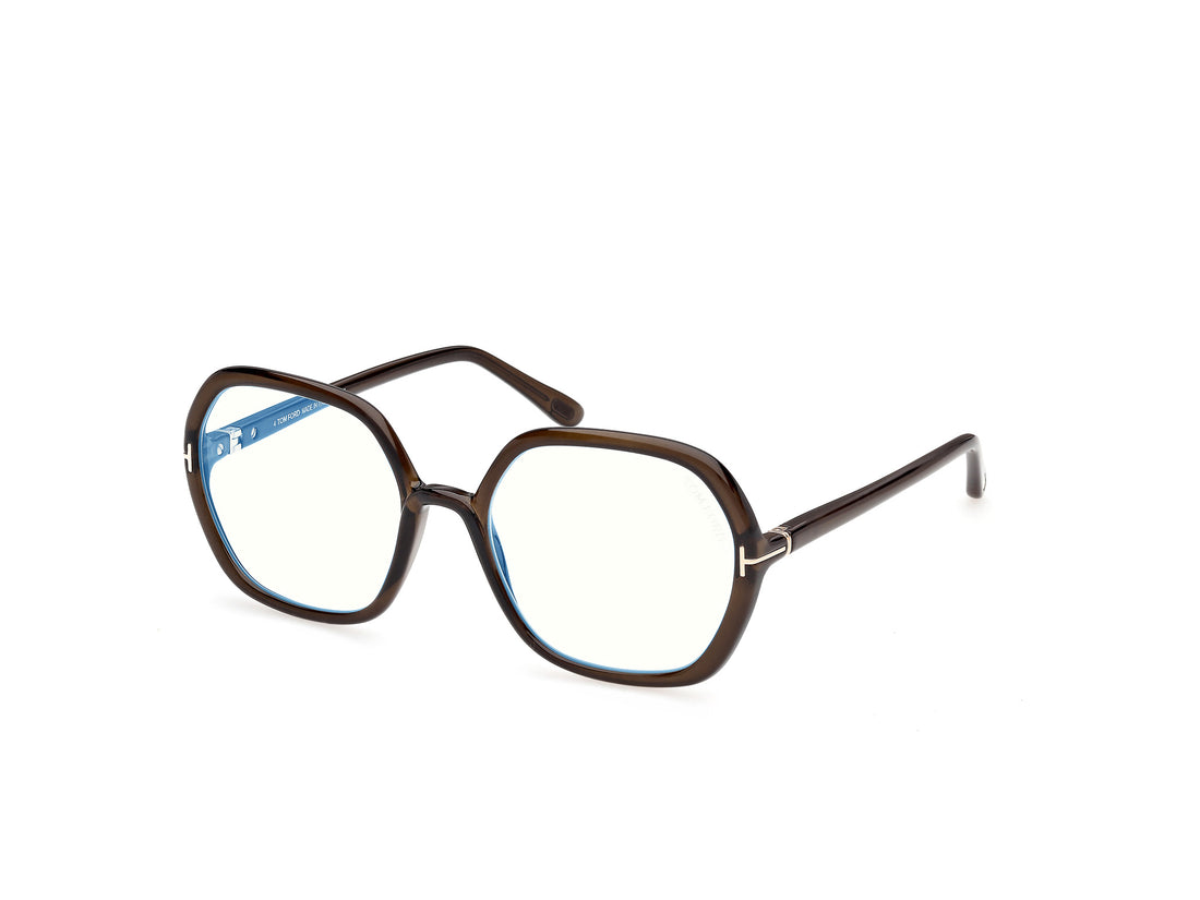 Lunettes de vue tom ford ft5814-b 096 verde geometric femenino taille 55mm - Vue principale