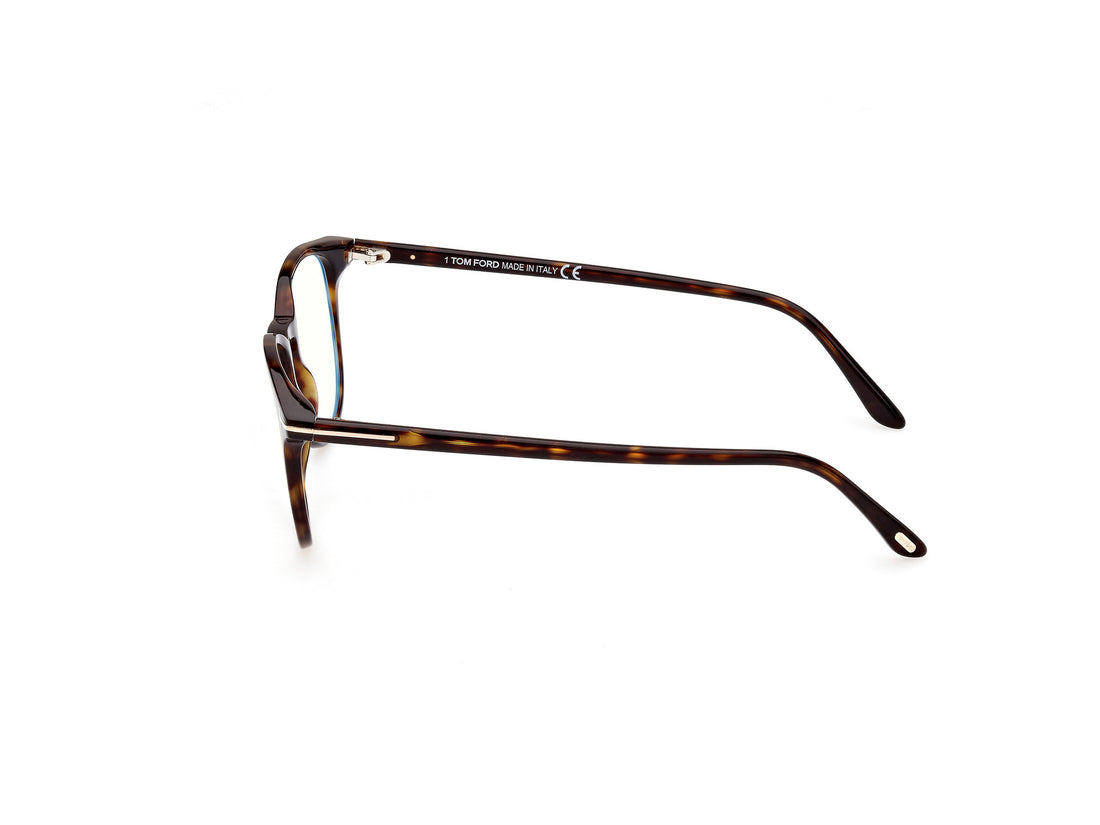 Prescription glasses tom ford ft5832-b 052 havana round masculino size 50mm - Detailed view